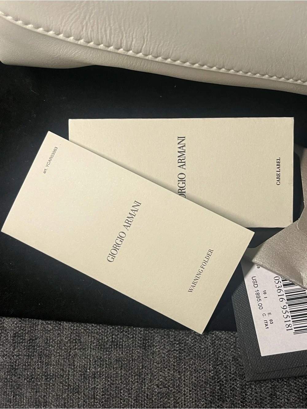 Authentic Giorgio Armani Bag